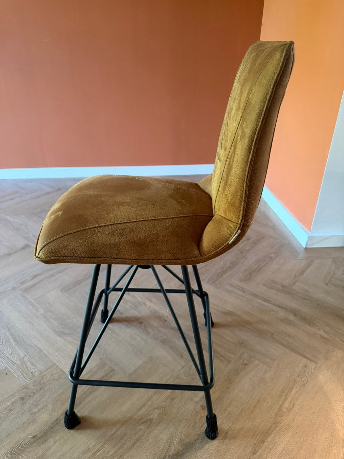 2 Xooon barkrukken Mac cognac, Huis en Inrichting, 2 krukken, Ophalen, Zo goed als nieuw, 60 tot 90 cm