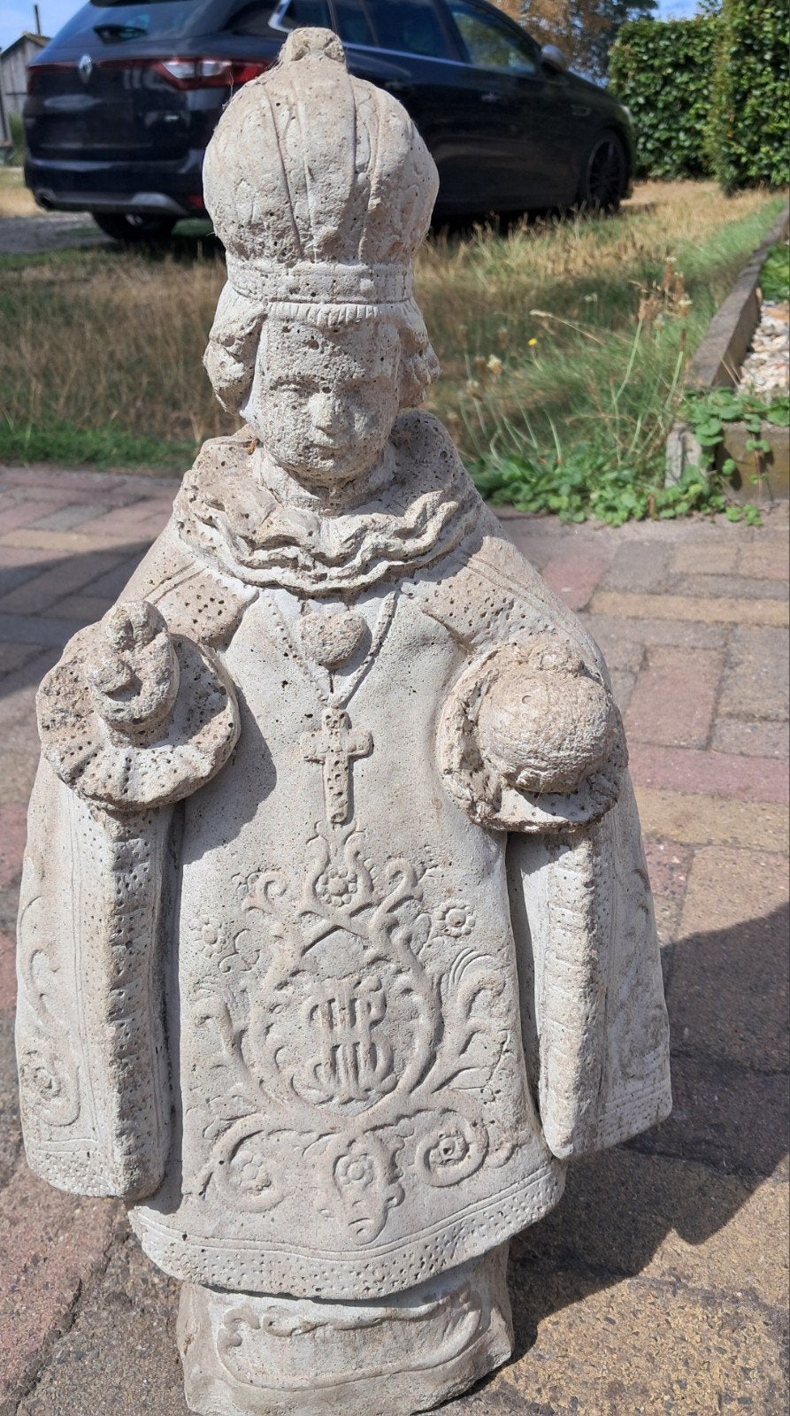 Betonnen (tuin)beeld. Kindje Jezus van Praag., Tuin en Terras, Tuinbeelden, Ophalen
