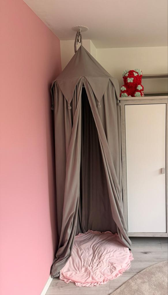 Baby klamboe grijs, Ophalen of Verzenden, 180 cm of meer, 85 tot 100 cm