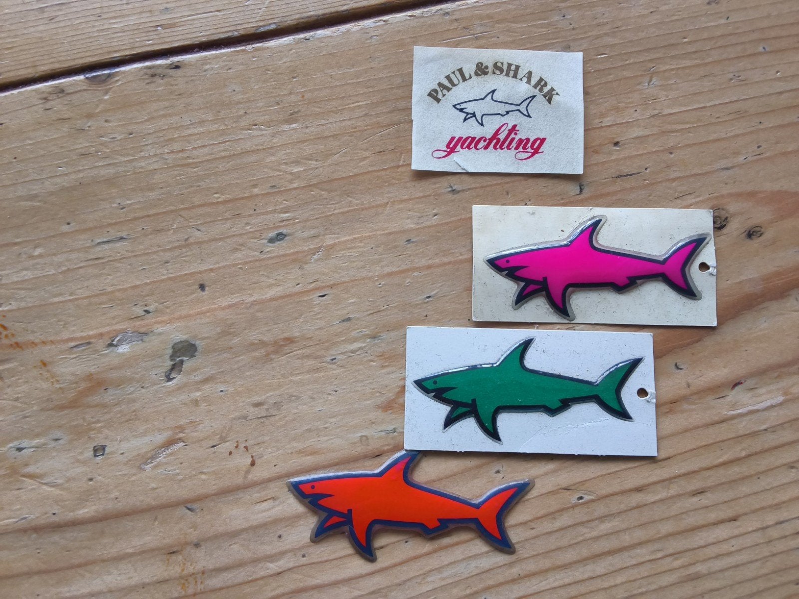 Paul & Shark Yachting emblemen/stickers - 4 stuks, Verzamelen, Ophalen of Verzenden