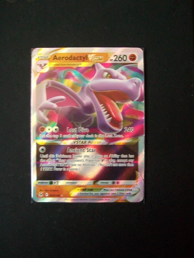 2121. Nieuwe Pokemon Kaart AERODACTYL Vstar HP 260 (093/196), Verzenden, Nieuw, Losse kaart, Foil