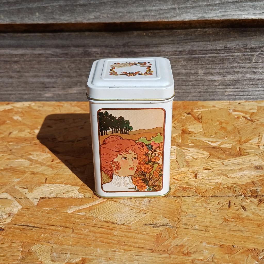 Blik Jamin caramelstaafjes, Ophalen of Verzenden, Gebruikt, Overige, Overige merken