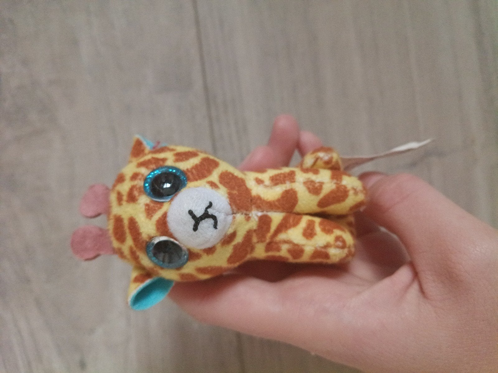 Ty Beanie Boo Giraffe Knuffel Sleutelhanger, Gebruikt, Giraf, Verzenden, Met label