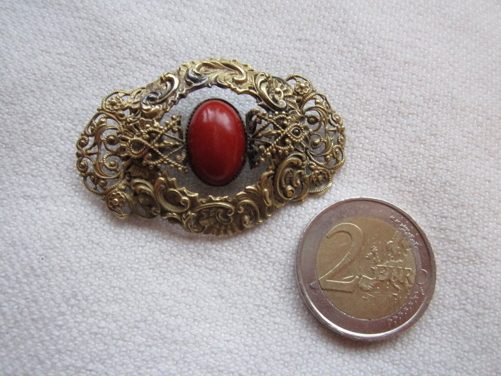 18.  Een heel bijzondere broche, oud, Ophalen, Overige materialen, Broche