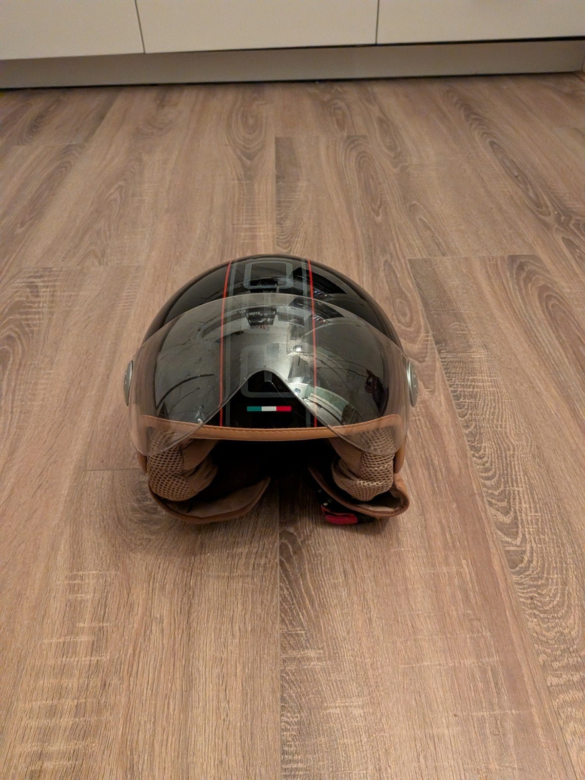 scooter helm beon, Fietsen en Brommers, Brommerhelmen, Ophalen, Gebruikt, Medium, BEON