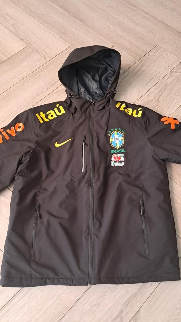 Nike Brazilië Voetbaljack - Zwart, Maat L, Maat 52/54 (L), Verzenden, Zwart, Nike