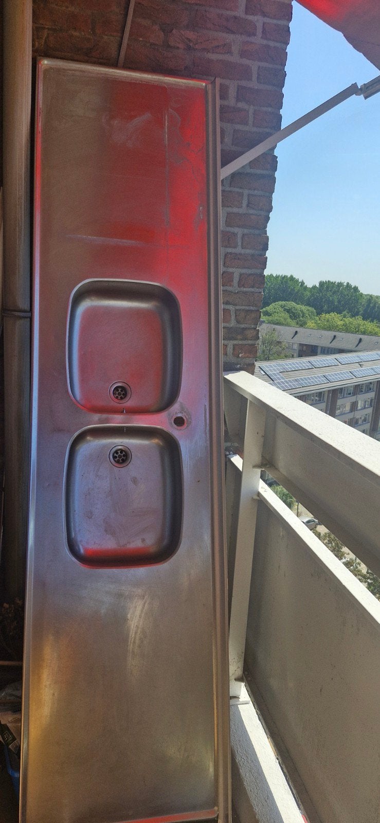 RVS spoelbak en aanrechtblad, Ophalen, Zilver, Metaal, Overige typen