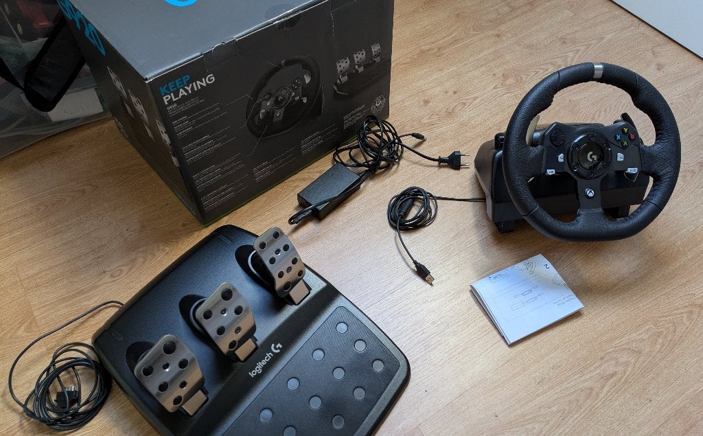 Logitech G920 Driving Force Aluminium, Zwart, Ophalen of Verzenden, Zo goed als nieuw, Stuurtje of Sportattribuut, Xbox Original