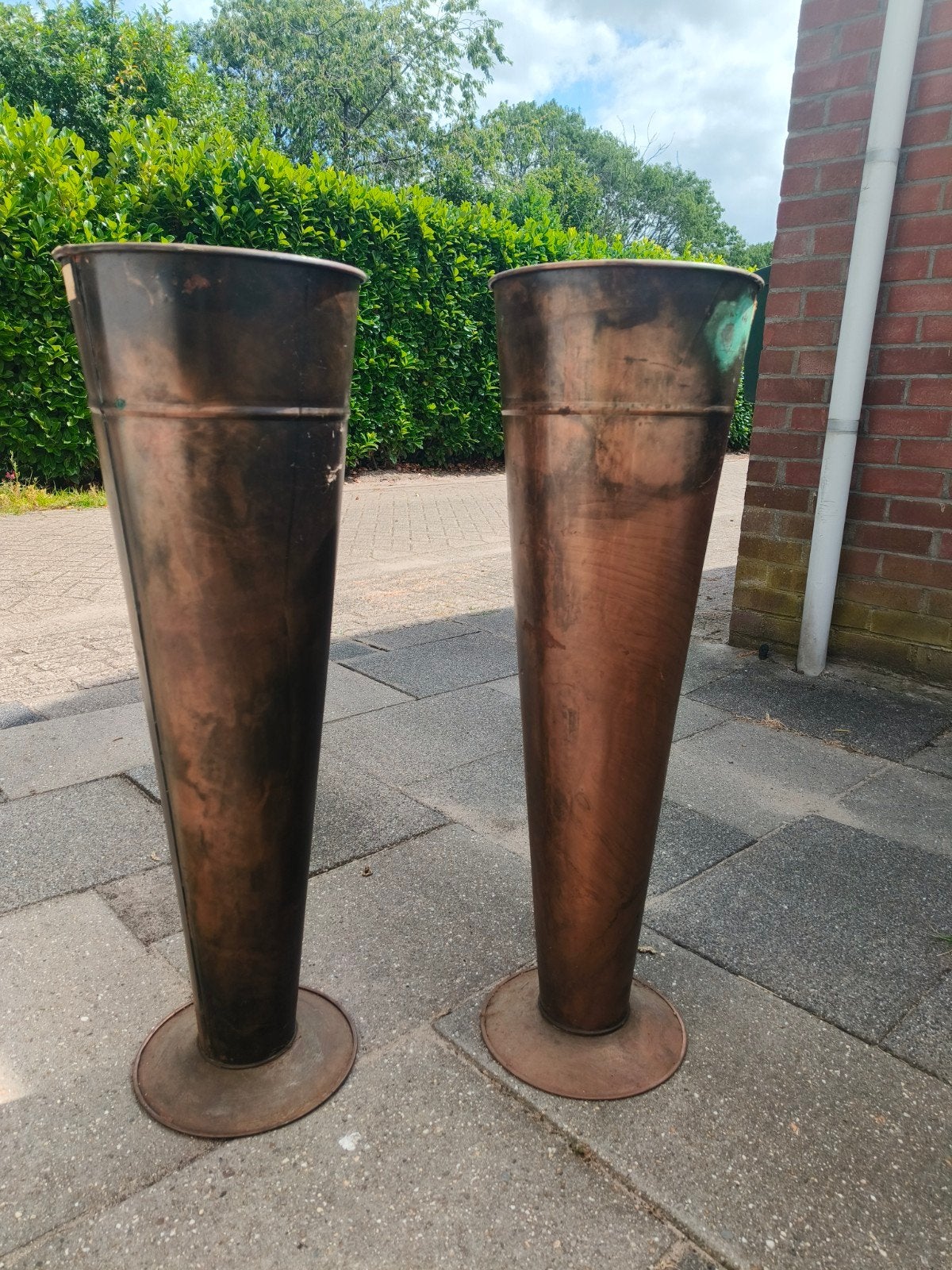 Twee decoratieve pilaren, Ophalen, Gebruikt