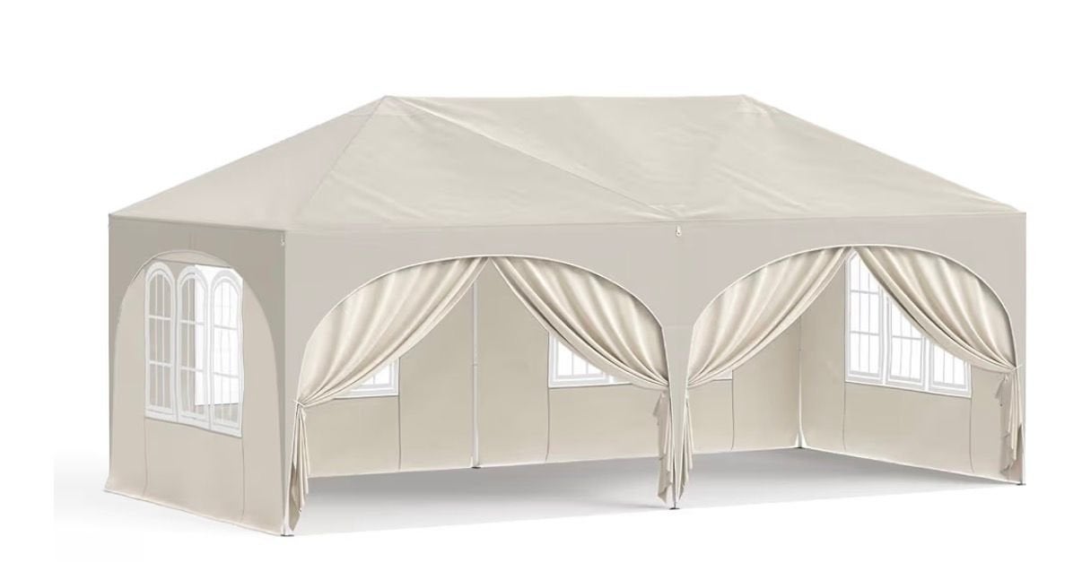 Partytent te huur - Beige 3x6m, Tuin en Terras, Partytenten, Ophalen, Gebruikt, Partytent, Minder dan 4 meter