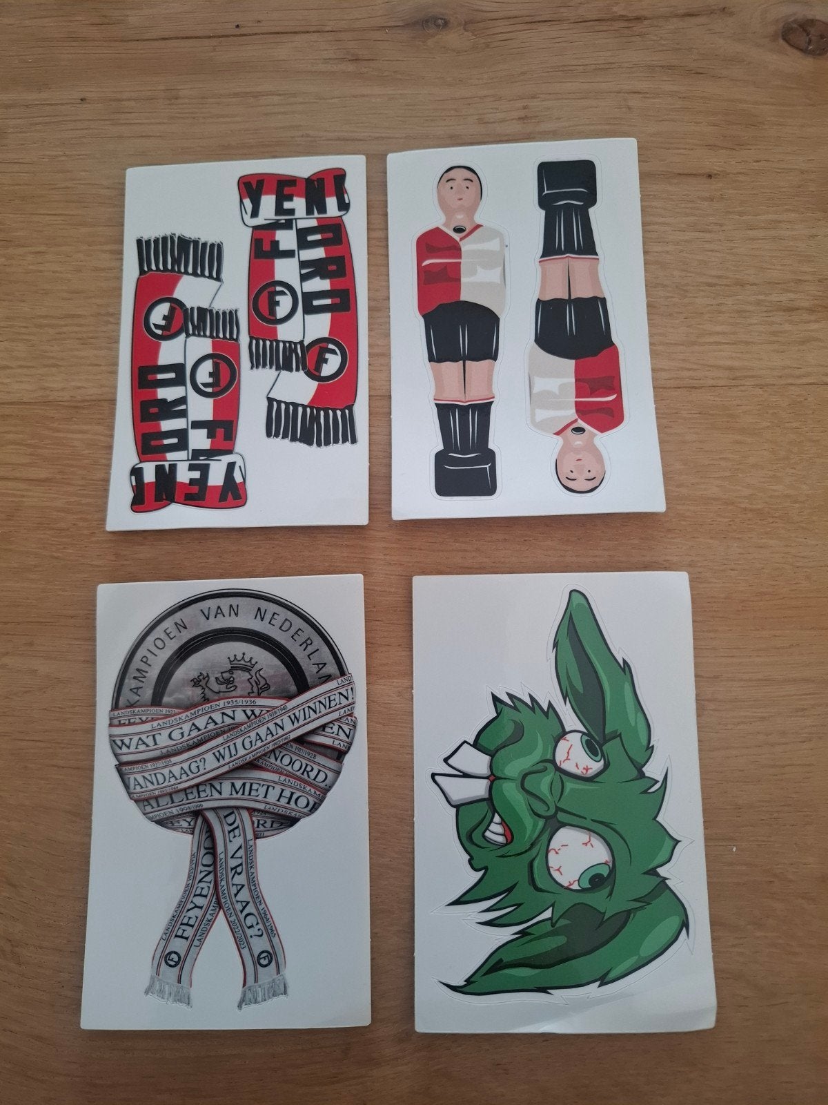 Feyenoord stickers (5), Ophalen of Verzenden, Zo goed als nieuw, Feyenoord, Poster, Plaatje of Sticker