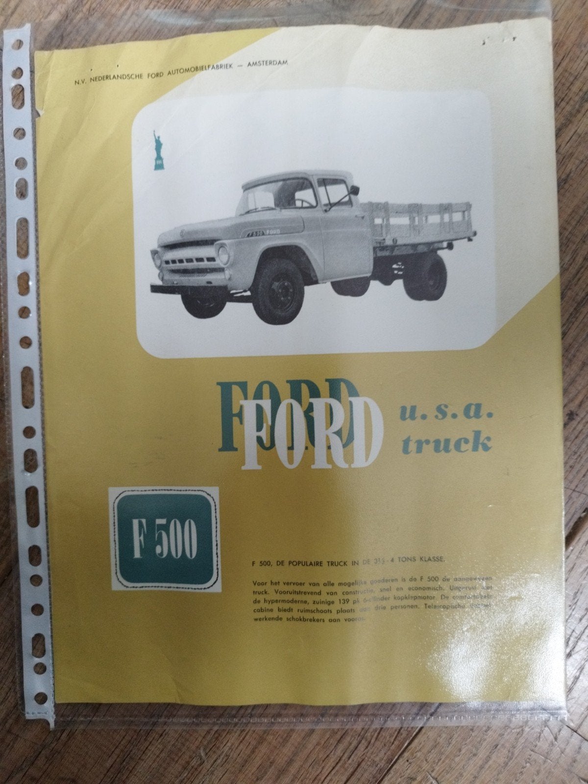 Ford F-500 USA Truck folder 1957 - H57-A13-5000, Gelezen, Ford, Ophalen of Verzenden, Ford