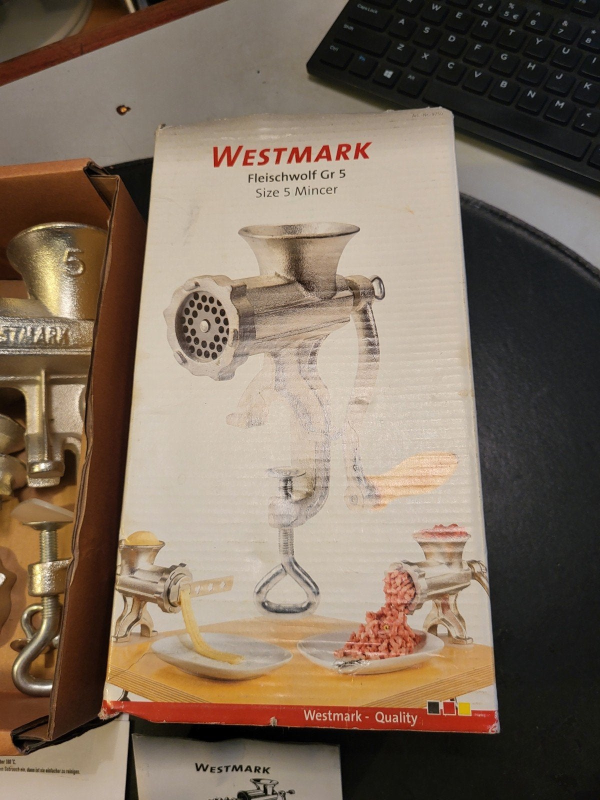 Westmark Vleesmolen Gr 5 - Zo goed als nieuw, Westmark, Ophalen of Verzenden, Westmark GmbH, Weststraße 3, 57368 Lennestadt, Duitsland