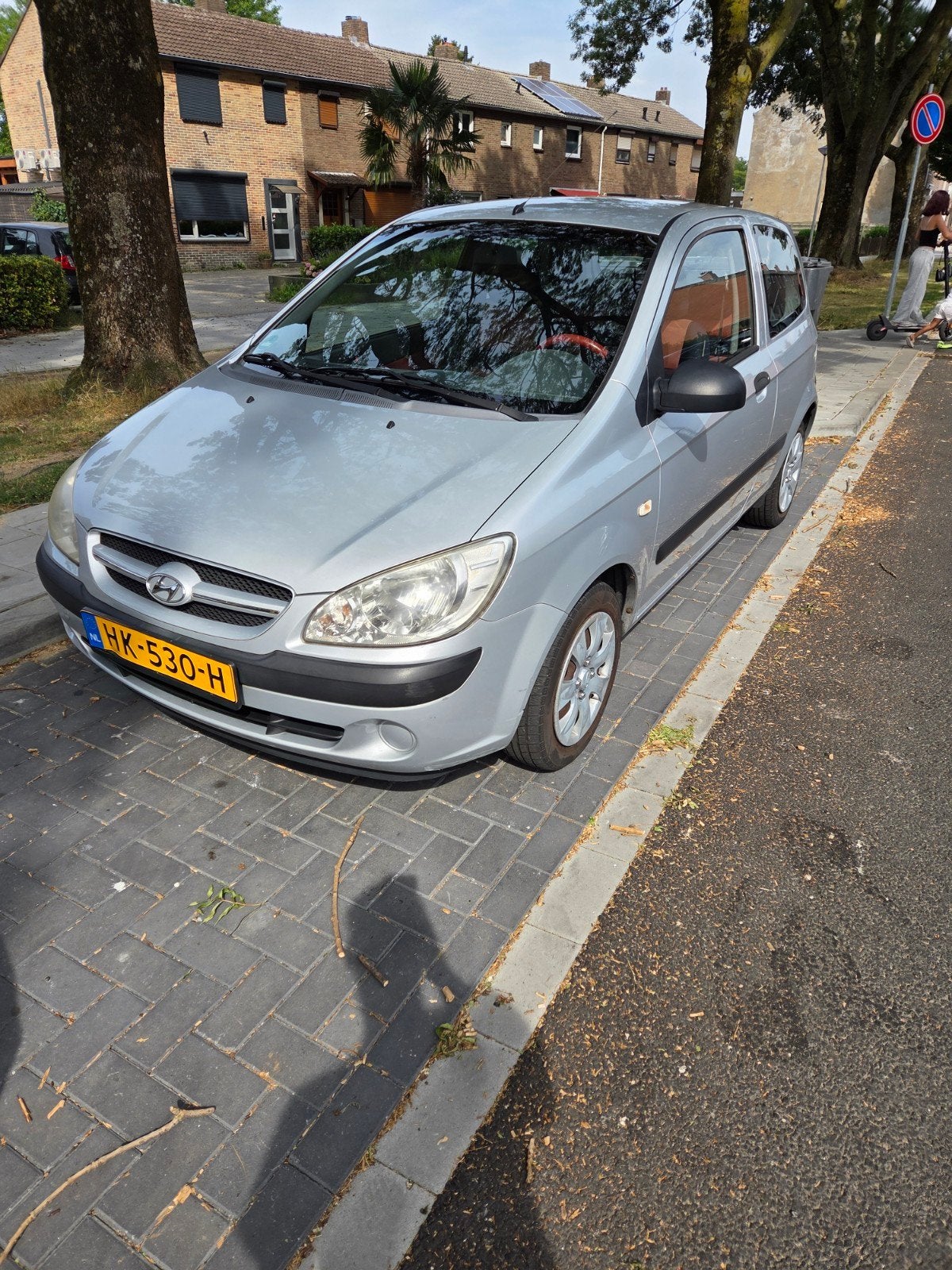 Hyundai Getz 1.1 3DRS 2006 Grijs, Auto's, Voorwielaandrijving, 450 kg, 31 €/maand, 4 cilinders