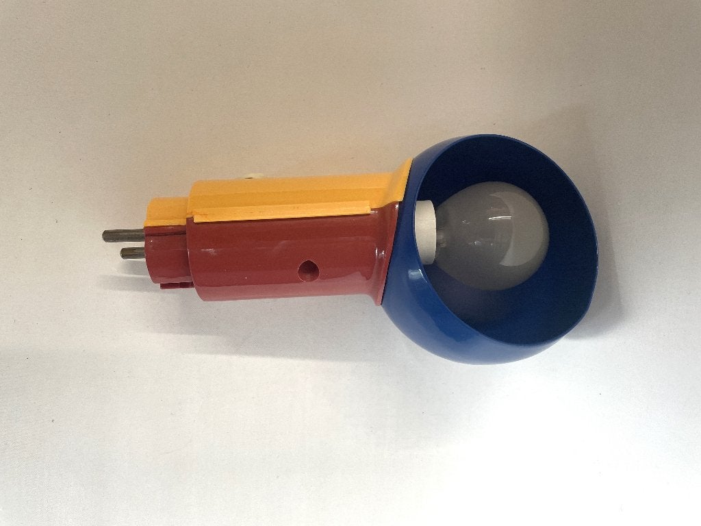 stekkerlamp Memphis stijl jaren ’80 vintage, Gebruikt, LED, Meerkleurig, Ophalen of Verzenden
