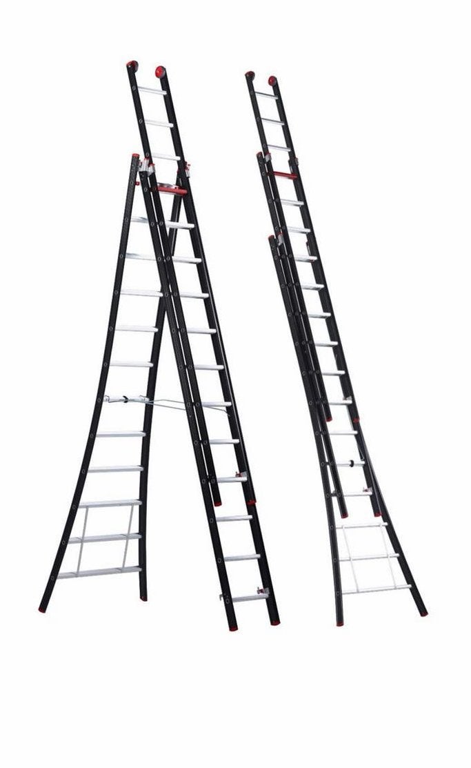 Foto 2 van Altrex Nevada 3-delige reformladder 3x12 sporten