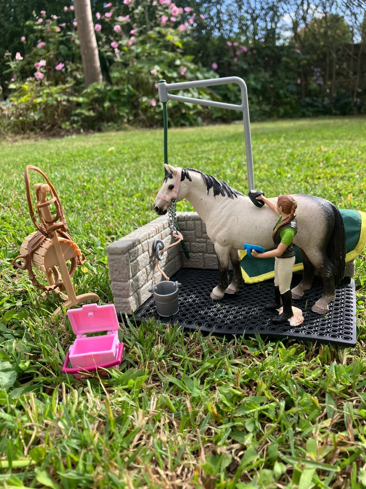 Schleich horse club poetsplaats, Ophalen of Verzenden, Gebruikt