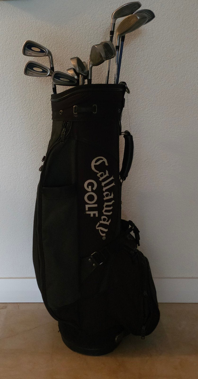 golfset met 1 golftas van callaway en met 11 clubs, Sport en Fitness, Golf, Gebruikt, Tas, Callaway, Ophalen