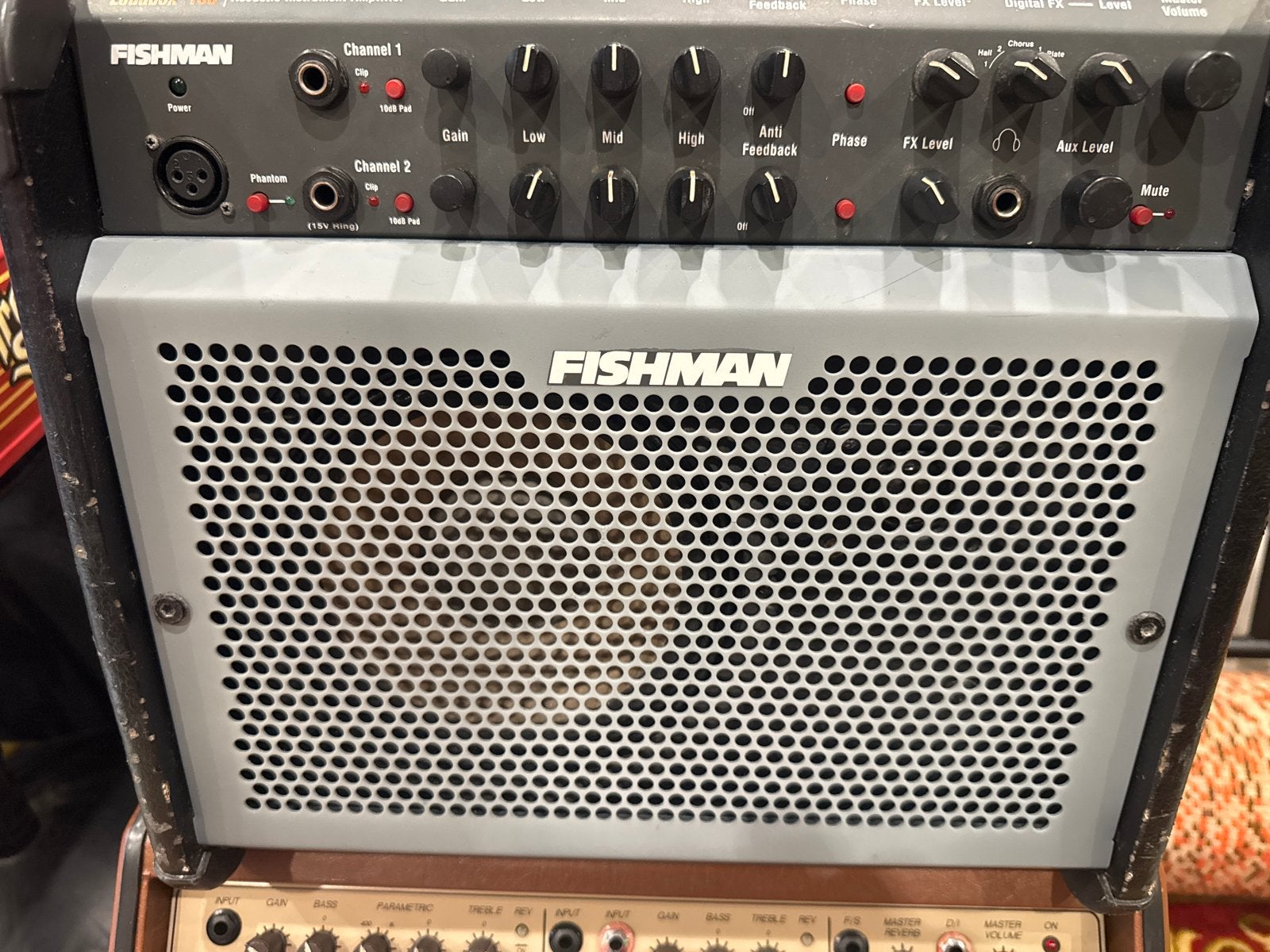 Fishman Loudbox Performer en Carlsbro Sherwood 60W versterke, Muziek en Instrumenten, Ophalen of Verzenden, Gebruikt, Gitaar, 50 tot 100 watt