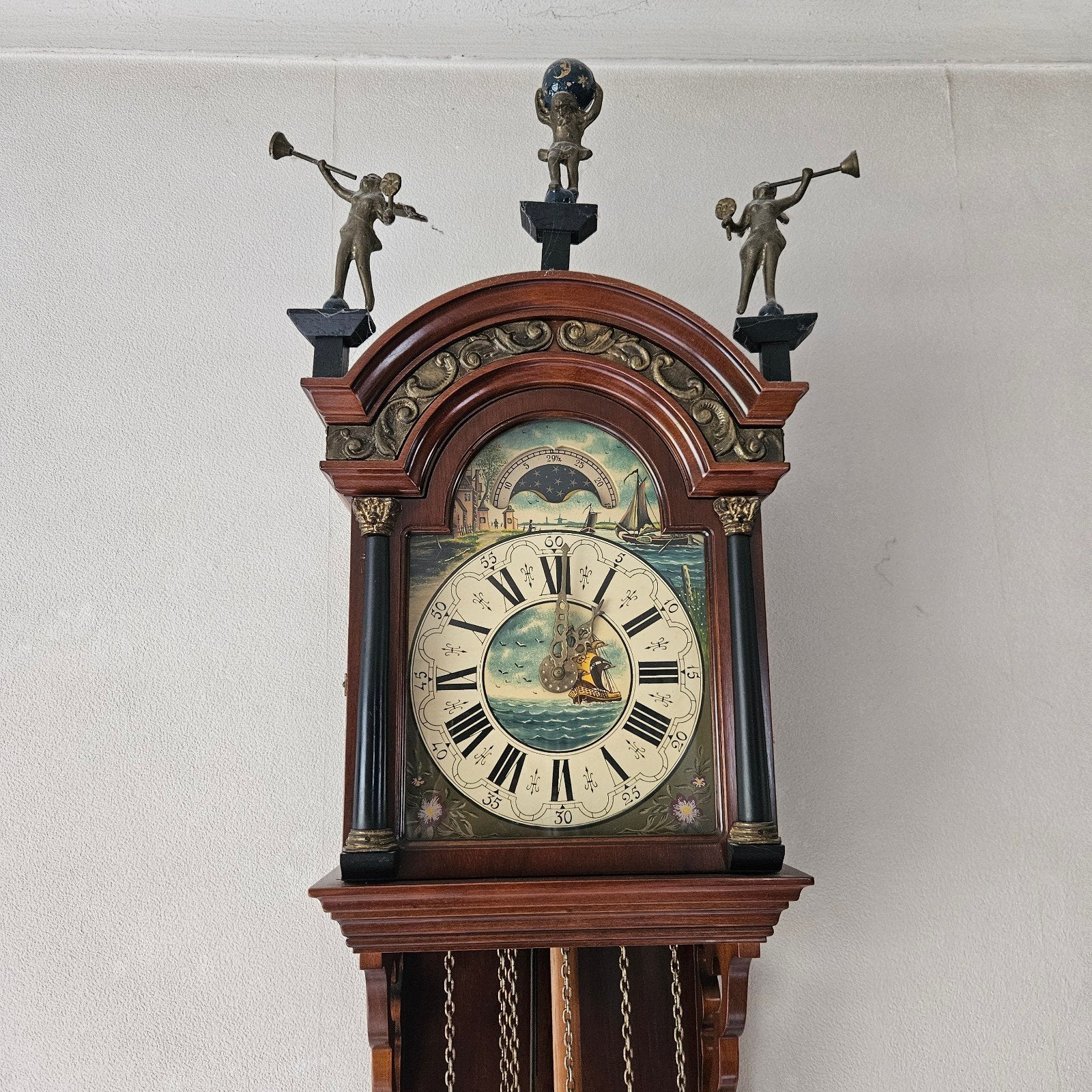 Friese Staartklok met Scheepsdecoratie, Antiek en Kunst, Antiek | Klokken, Ophalen