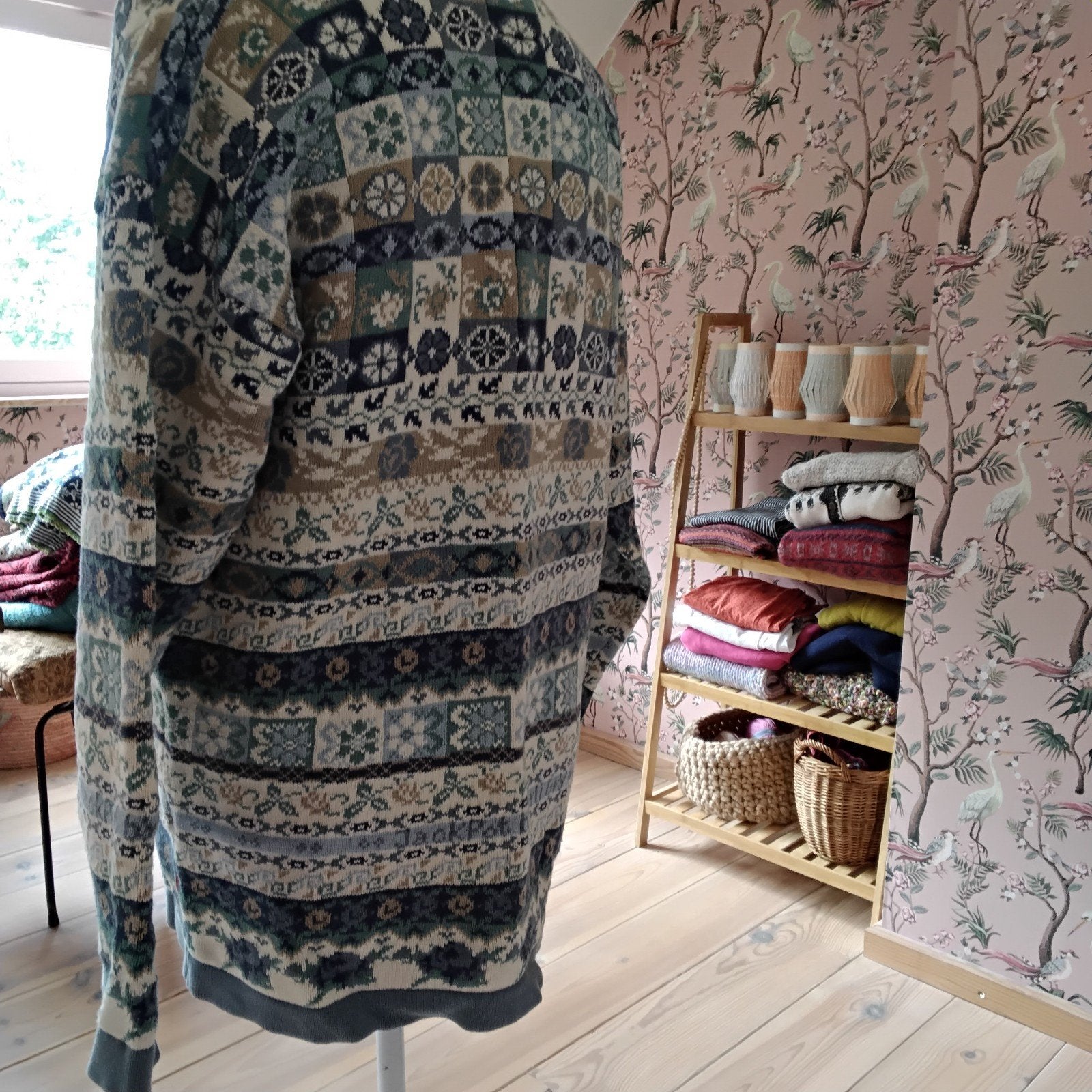 Jackpot vintage katoenen trui maat 2, Ophalen of Verzenden, Gedragen, Maat 38/40 (M)
