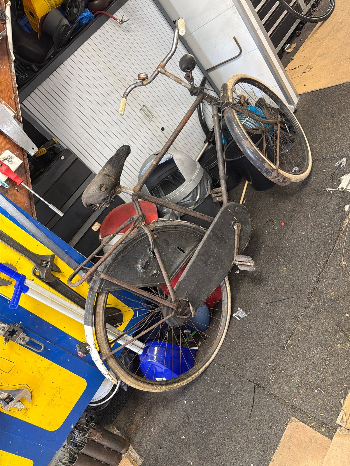 Oude fiets voor restauratie of decoratie, Fietsen en Brommers, Fietsen | Oldtimers, 55 tot 59 cm, Ophalen of Verzenden, Trommelrem