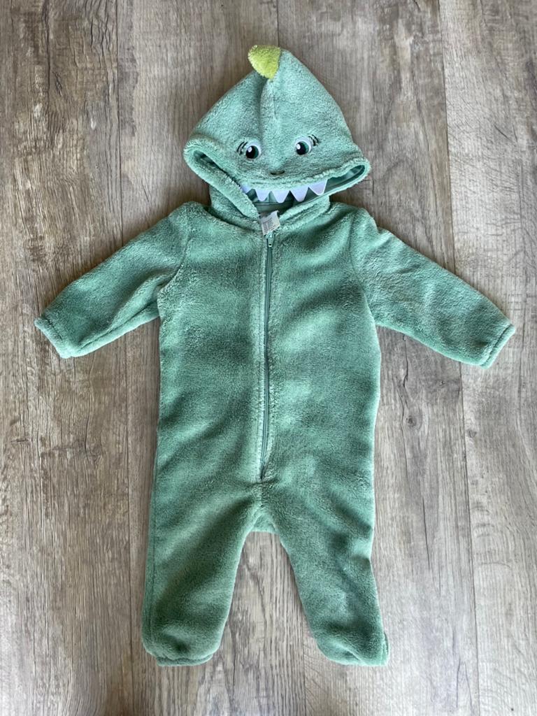 Zacht dinopakje H&M maat 62/68, Ophalen, Zo goed als nieuw, Jongetje of Meisje