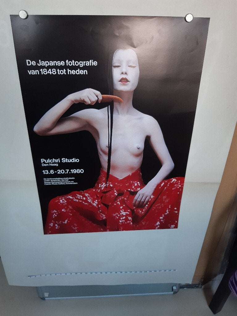 Originele poster Japanse Fotografie Pulchri studio Den Haag, Verzenden, A1 t/m A3, Reclame, Rechthoekig Staand
