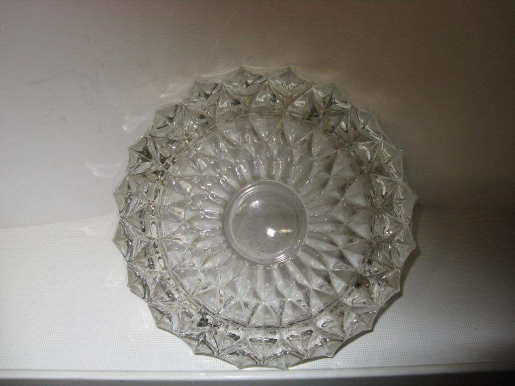 Grote glazen asbak, van glas, Ophalen of Verzenden