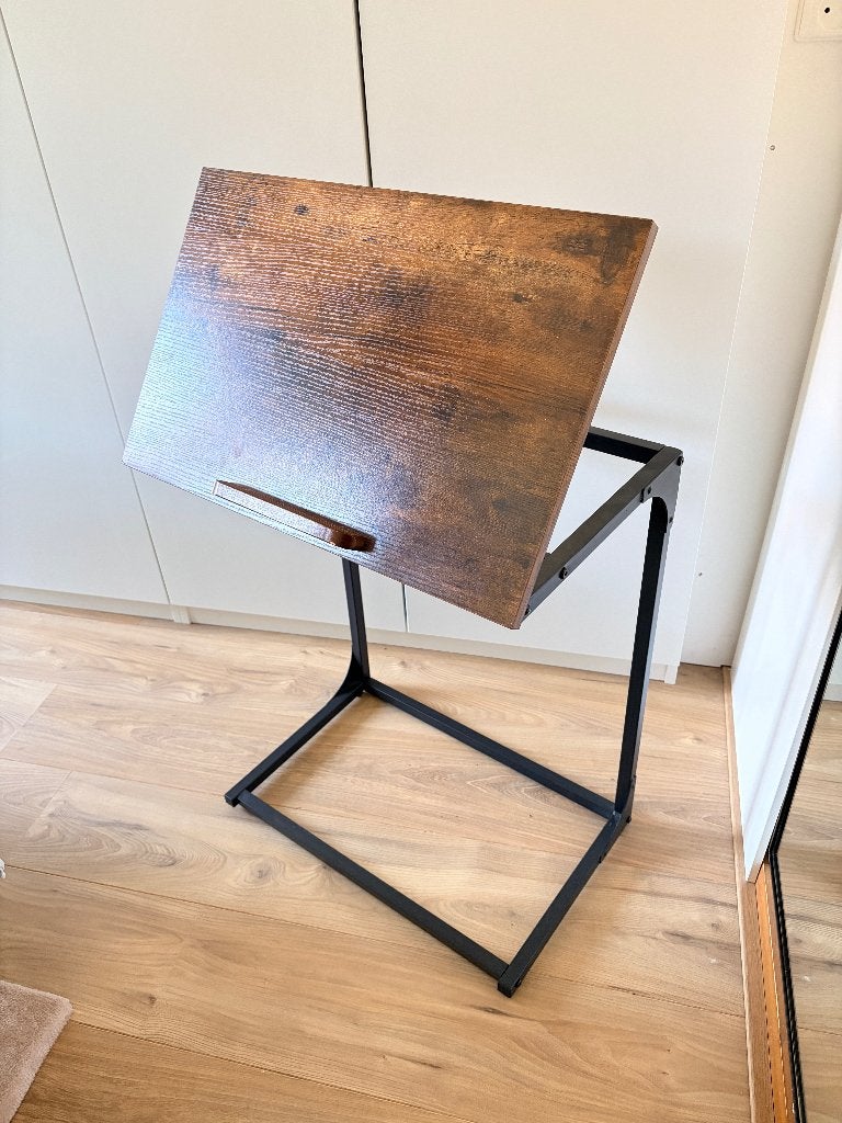 Industriele laptop tafel - hoek verstelbaar, Ophalen, Zo goed als nieuw