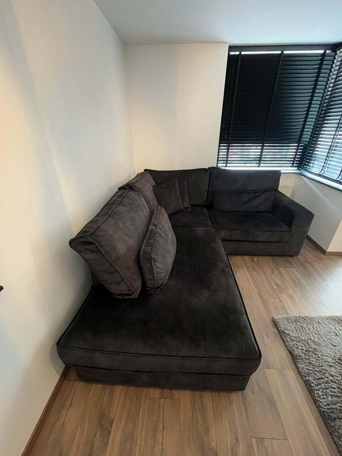 Hoekbank / Loungebank, Ophalen, Gebruikt, Vierpersoons of meer, Stof