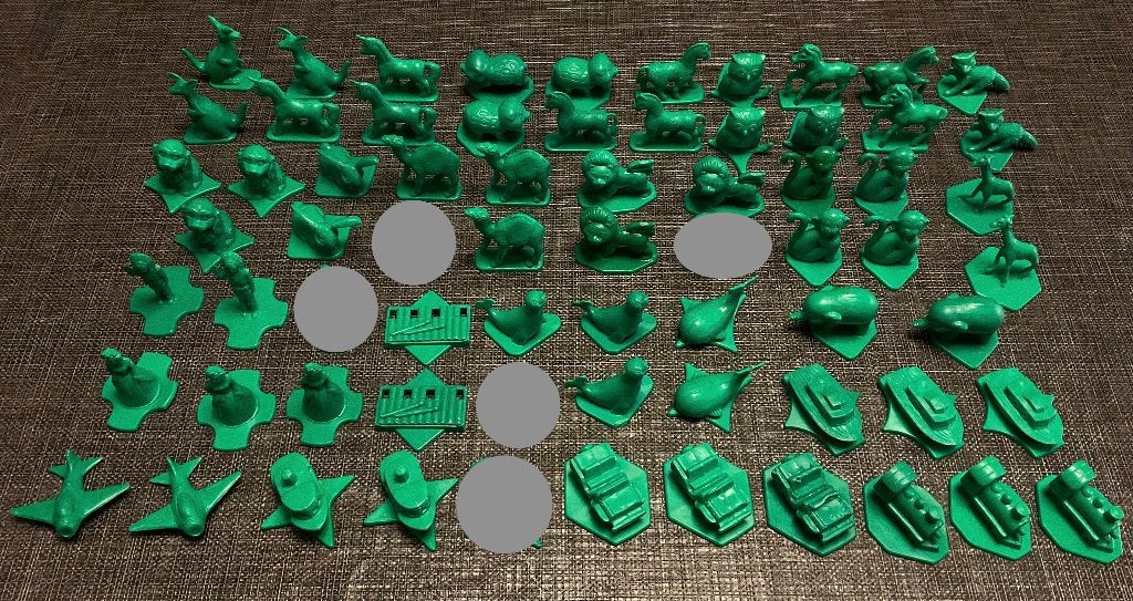 Tupperware Groene Figuurtjes, Ophalen, Zo goed als nieuw