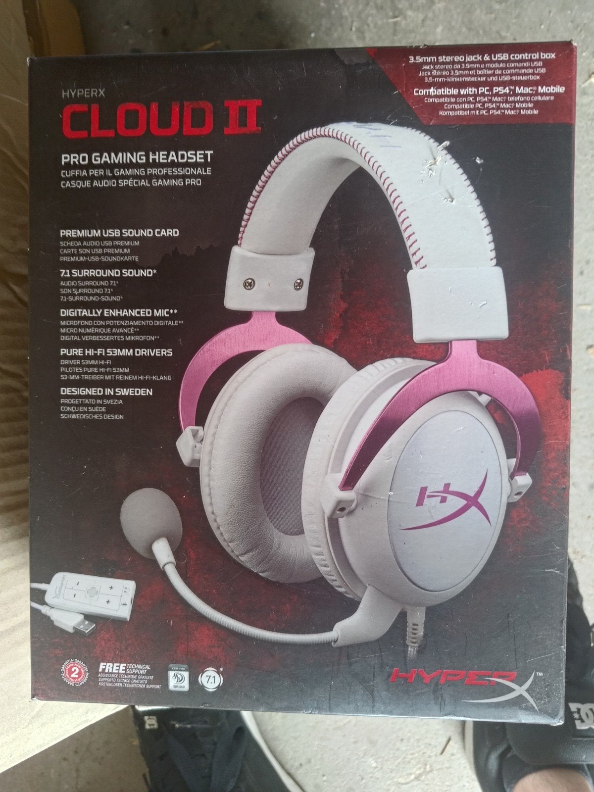 HyperX Cloud II Gaming Headset - Gebruikt maar goed werkend, HyperX, Gebruikt, Mute-functie, Ophalen of Verzenden