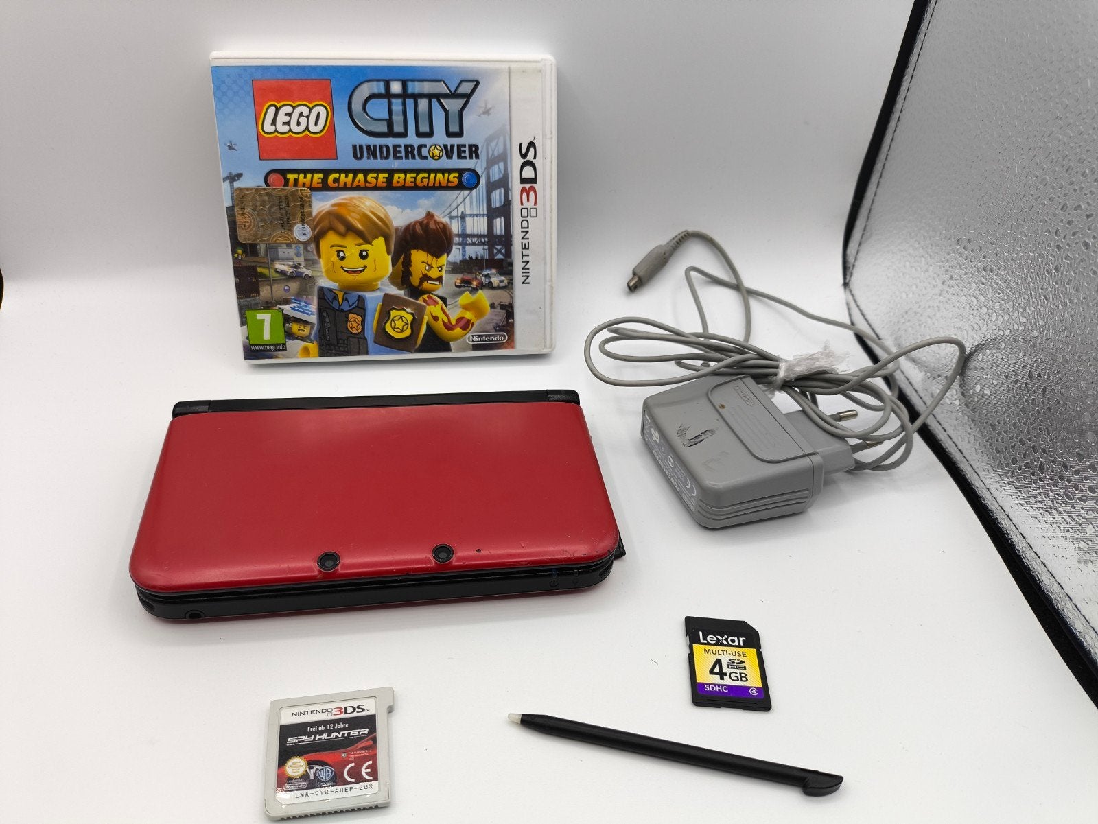 Rode Nintendo 3DS XL met 2 spellen - Goed werkend, Nintendo, Nintendo, 3DS XL, Ophalen of Verzenden