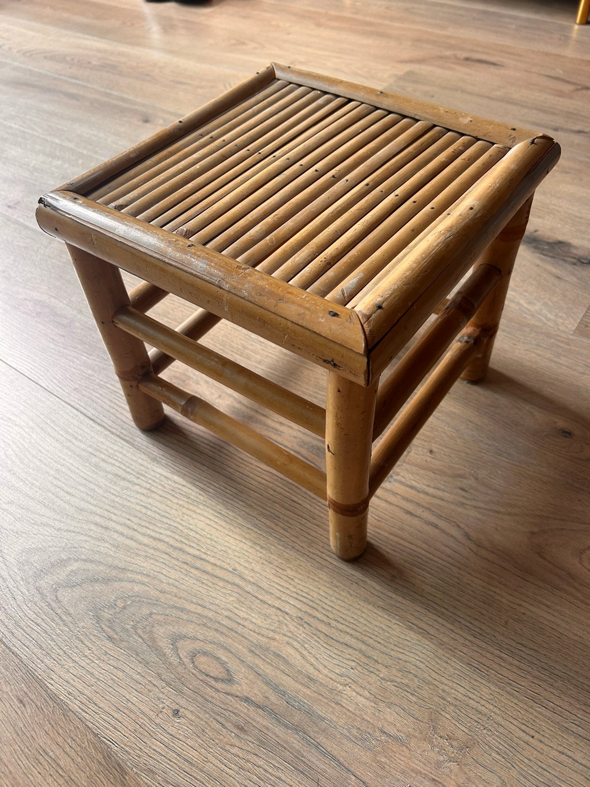 Vintage Bamboe Krukje - Decoratief en Functioneel, Ophalen, Gebruikt, Overige materialen