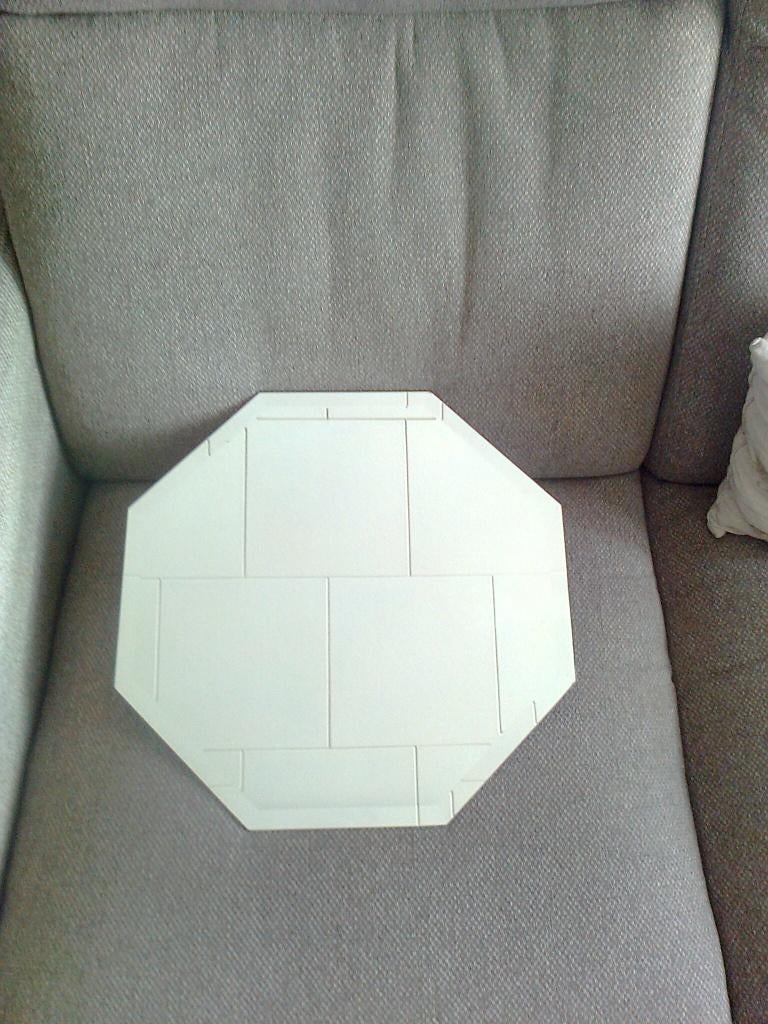 8 kantige spiegel 40x40 h, Minder dan 50 cm, Vierkant, Ophalen of Verzenden, Zo goed als nieuw