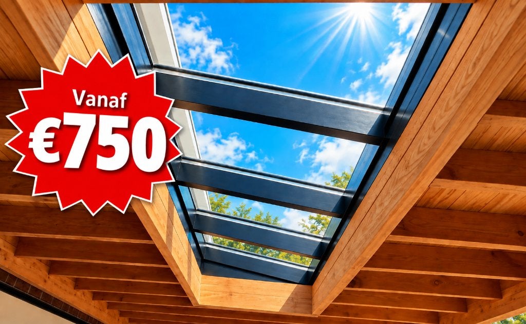 BUDGET LICHTSTRAAT met glas vanaf € 750,95 incl btw., Dubbelglas, Overige typen, Nieuw, 160 cm of meer