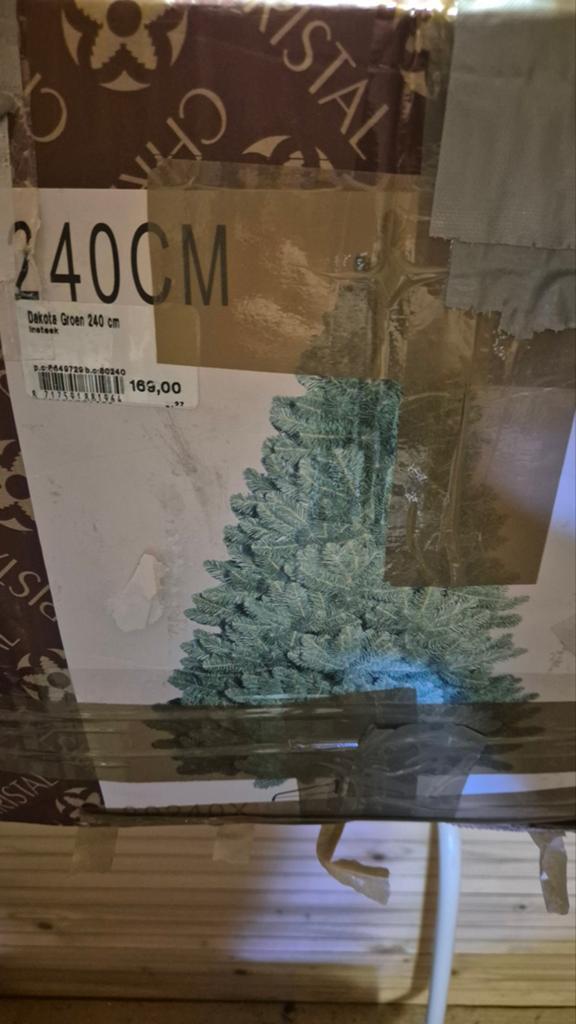 Kerstboom kunst 2.40 mooie kwaliteit, Ophalen, Zo goed als nieuw