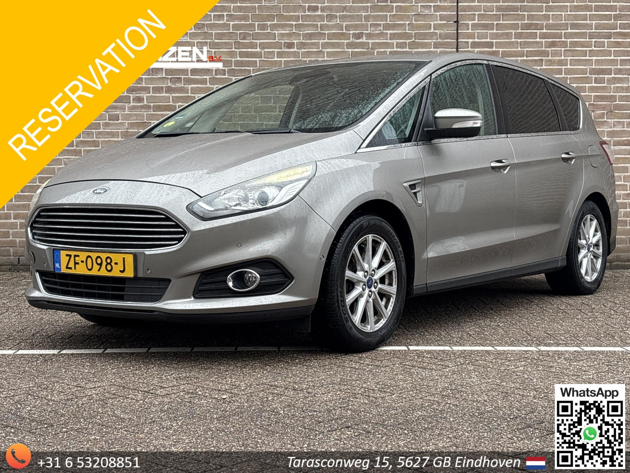 Ford S-Max 2.0 TDCi Trend | Leder | Navi | Climate | Cruise, Auto's, Voorwielaandrijving, Stoelverwarming, Stof, Gebruikt