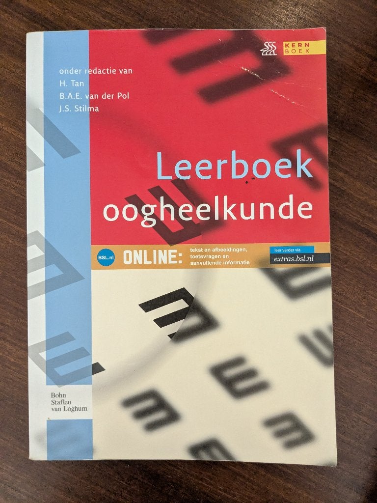 Leerboek Oogheelkunde, Boeken, Ophalen of Verzenden, Beta, Zo goed als nieuw, WO