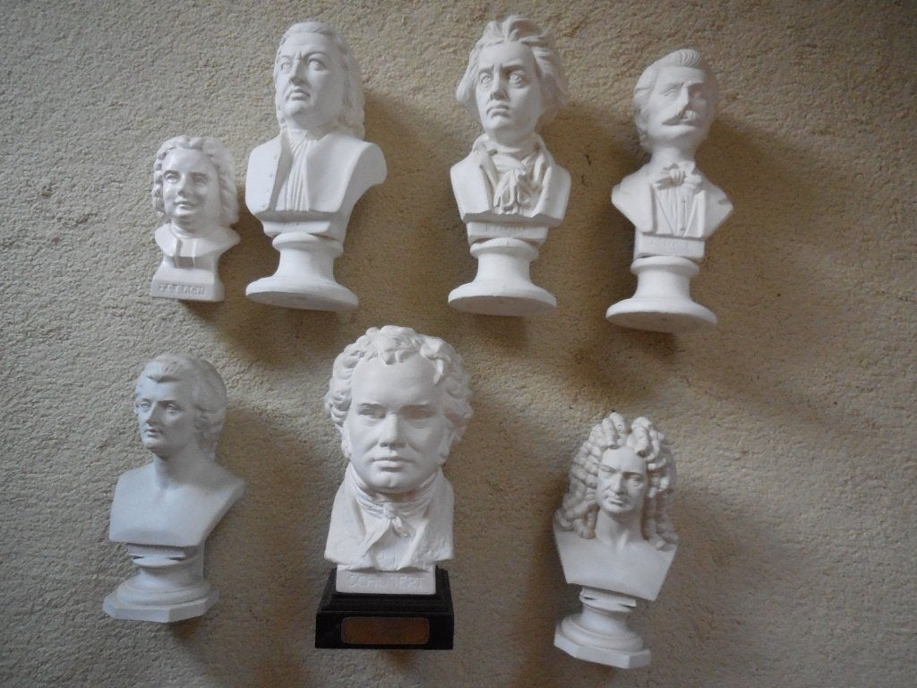 beeldjes componisten, Ophalen of Verzenden, Gebruikt, Mens