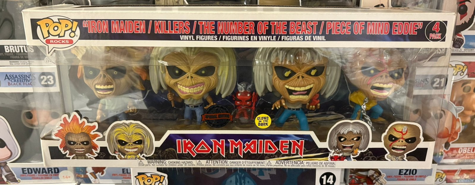 Funko pop iron maiden Eddie killers beast 4 pack, Verzamelen, Ophalen of Verzenden, Nieuw