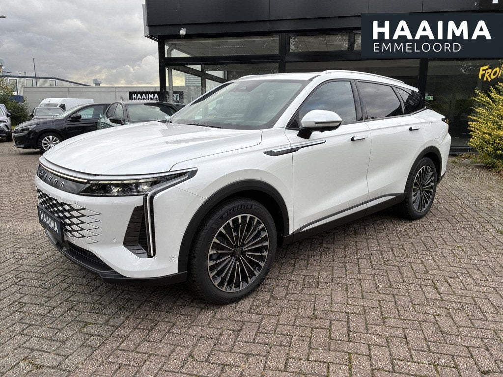 Omoda 9 1.5T-GDi Premium SHS Plug-in Hybride AWD | Alle opti, Auto's, Overige Auto's, Automaat, 537 pk, Stoelverwarming, Wit