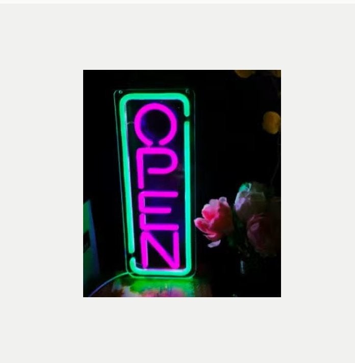 LED lamp neon stijl Open (36.5x14cm), Ophalen of Verzenden, Nieuw, Lichtbak of (neon) lamp