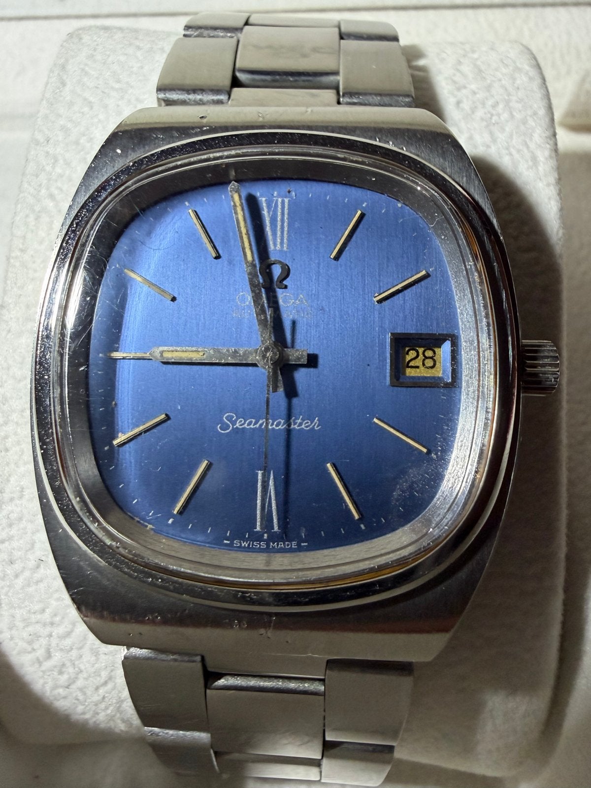 Omega Seamaster, Ophalen, Staal, Met bandje, Polshorloge