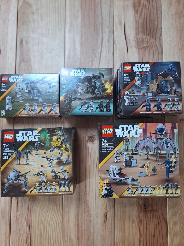 Verschillende lego star wars battlepacks, Lego, Nieuw, Ophalen of Verzenden, Complete set