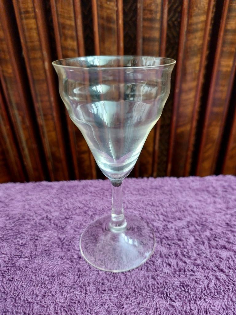 Antiek borrelglas op voetje., Antiek en Kunst, Ophalen of Verzenden