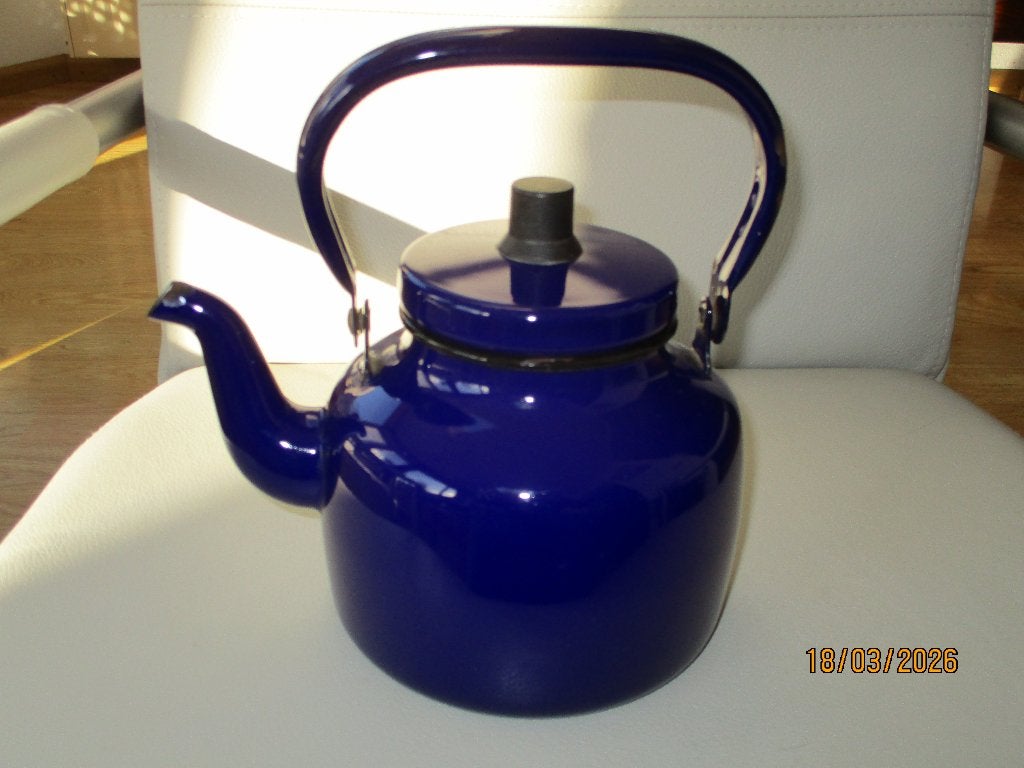 Zweden - theeketel - design, Ophalen of Verzenden, Gebruikt, Emaille, Overige typen