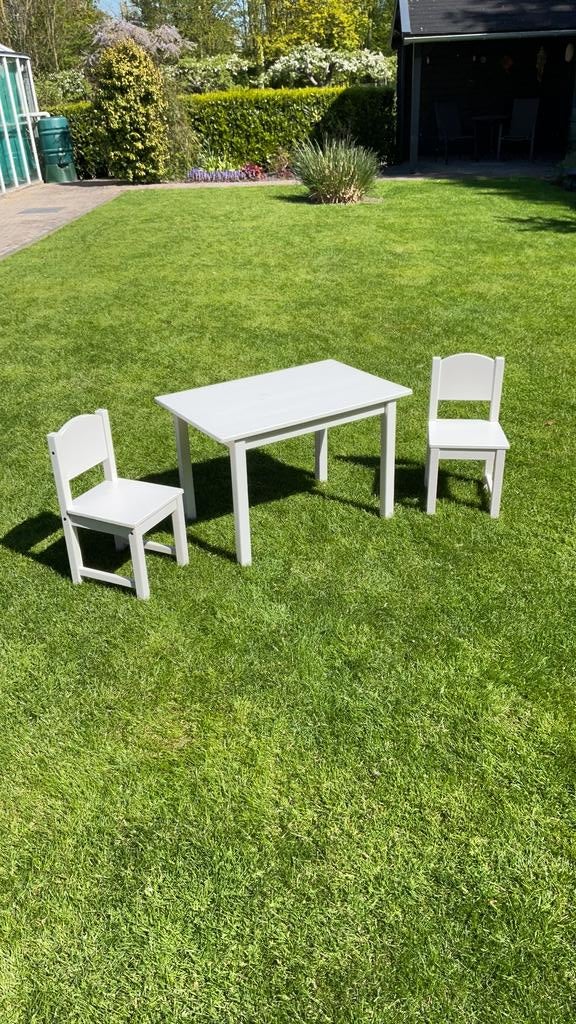 Ikea kindersetje tafel en twee stoeltjes, Ophalen, Gebruikt, Tafel(s) en Stoel(en)