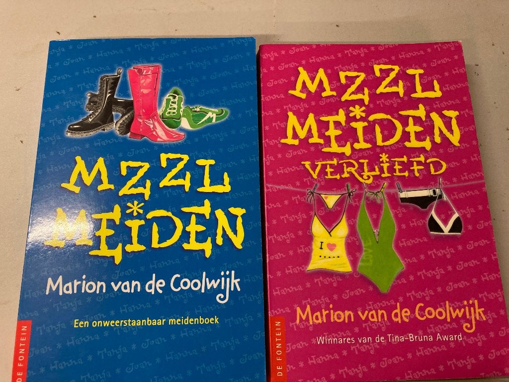 MZZL Mazzelmeiden Deel 1 ,  On tour en Gaan los, Ophalen of Verzenden, Zo goed als nieuw, Marion van de Coolwijk, Fictie